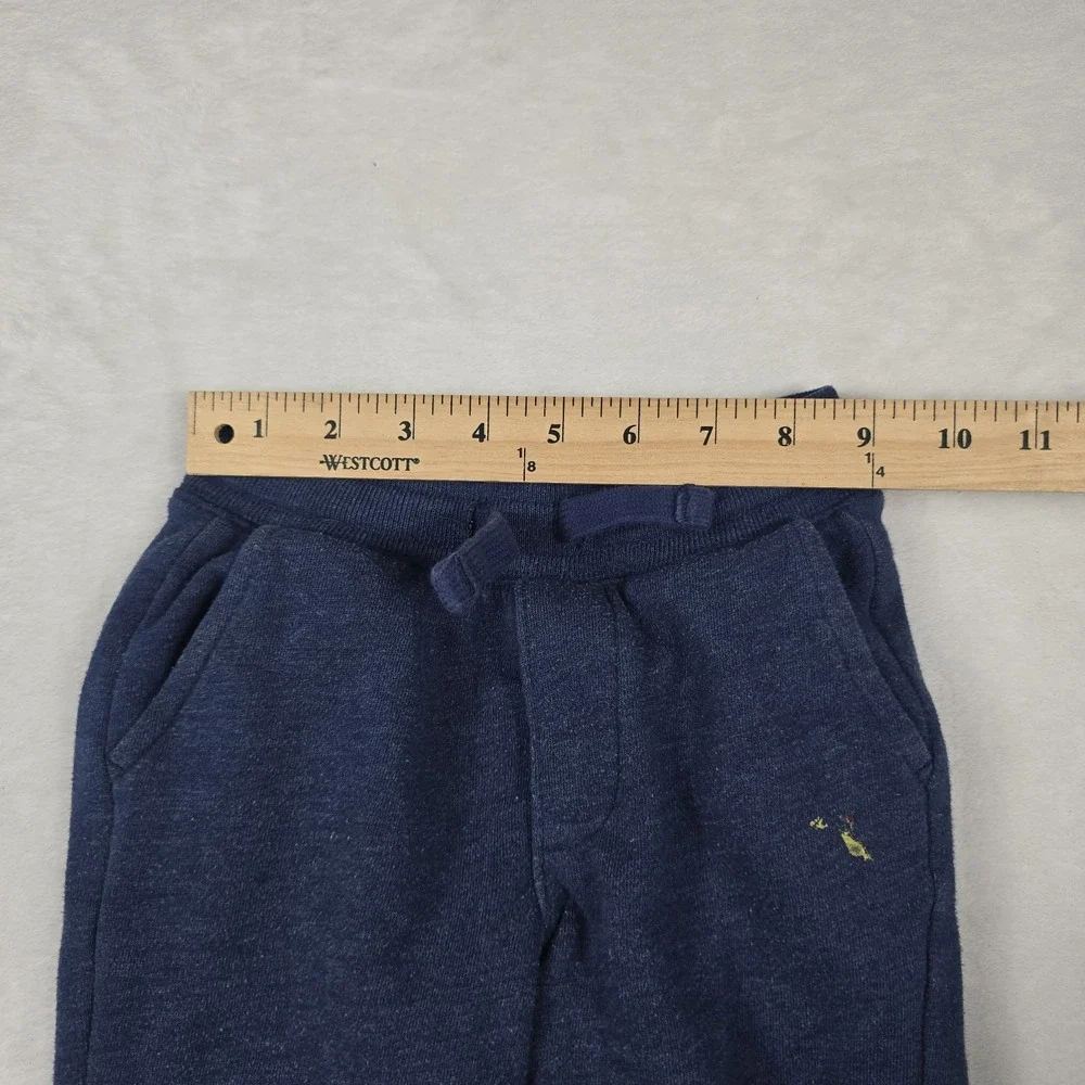 OshKosh Bgosh Toddler 4T Heather Navy Blue Fleece Jogger Sweatpants Drawstring